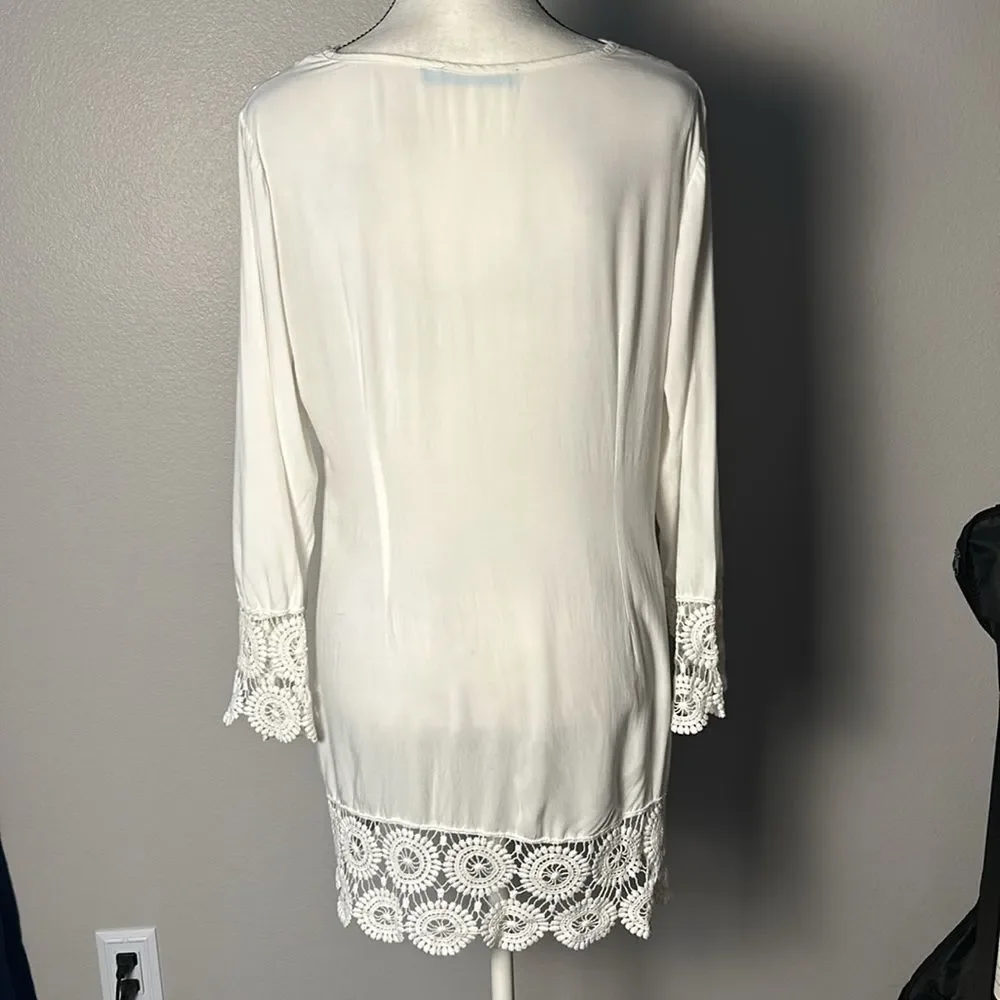 Womens White Swim Cover (Size M)
